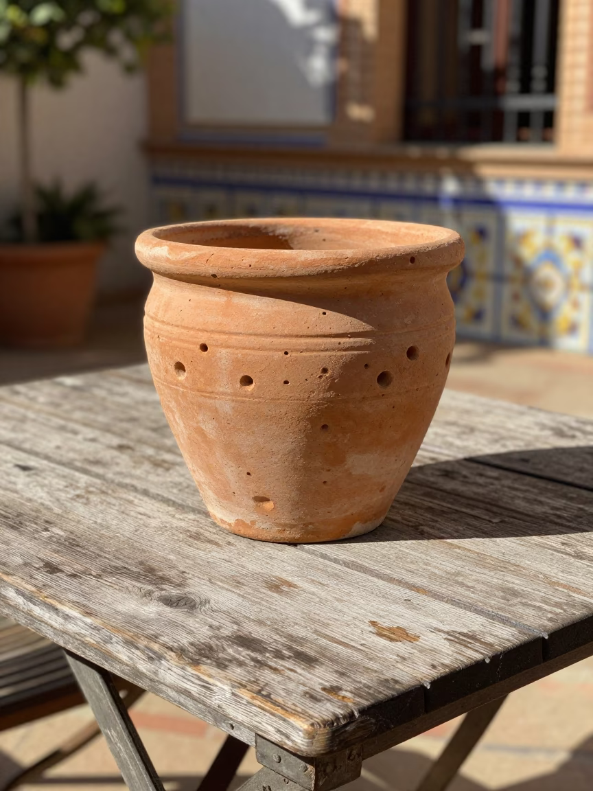 Azulejo Planter in Seville in in Seville, Spain