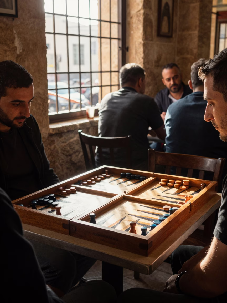 Backgammon Game in Beirut in in Beirut, Lebanon