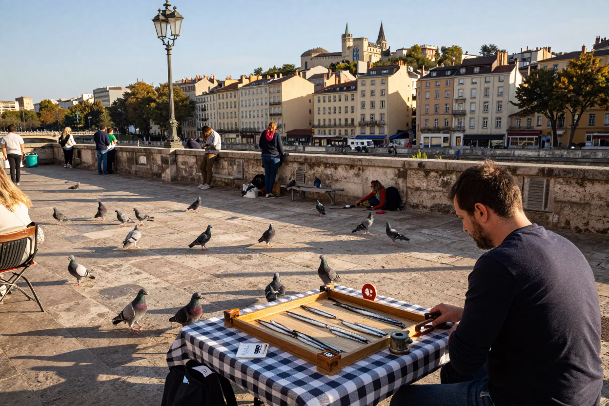 Backgammon Game in Lyon in in Lyon, France