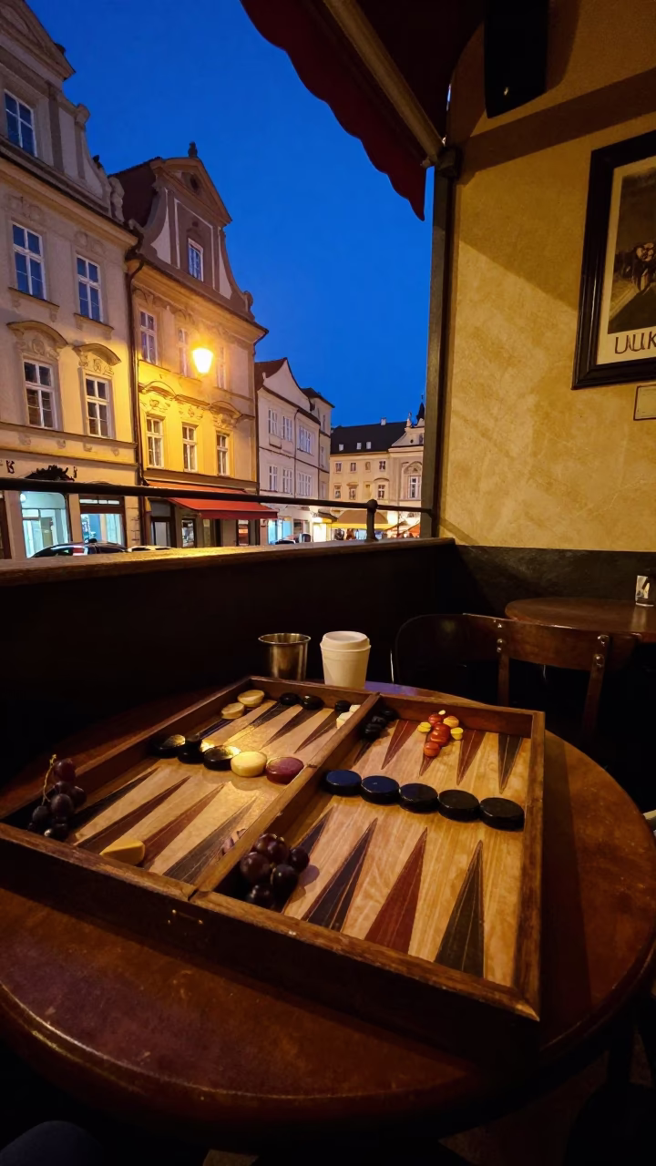 Backgammon Game in Prague in in Prague, Czech Republic