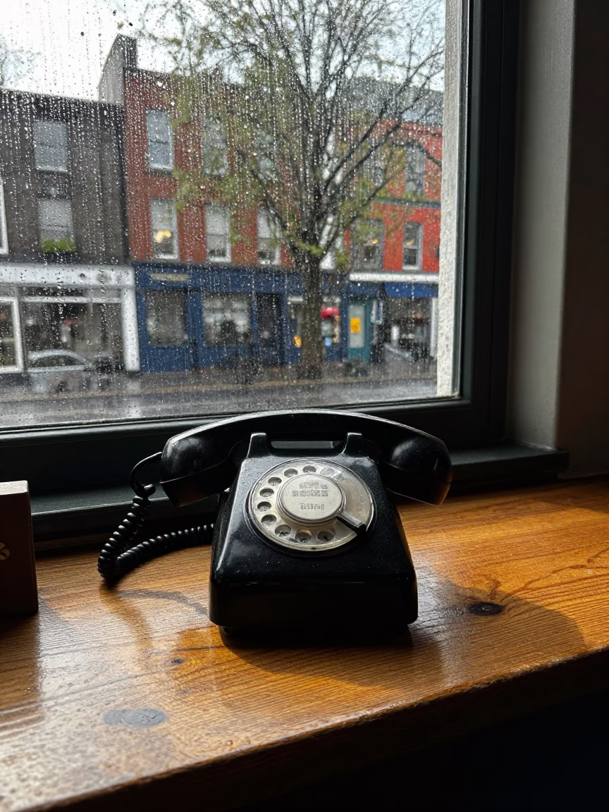 Bakelite Telephone in Dublin at The Late Morning Light in in Dublin, Ireland