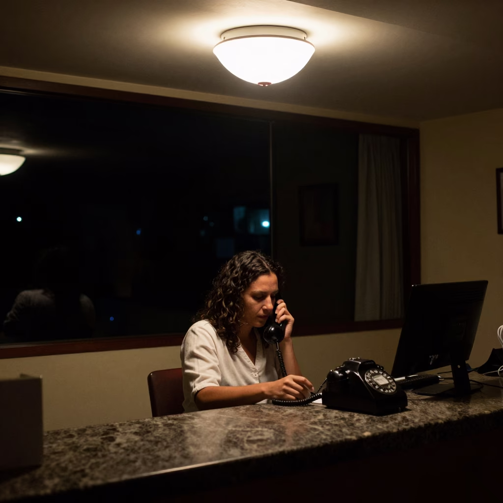 Bakelite Telephone in Medellin at Deep In The Night Light in in Medellin, Colombia