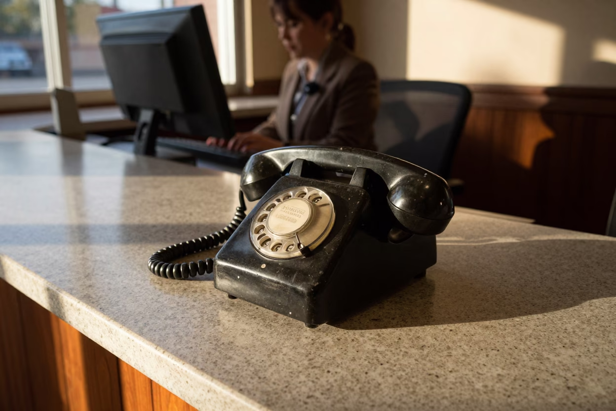 Bakelite Telephone in Nashville at The Late Afternoon Light in in Nashville, Tennessee, United States