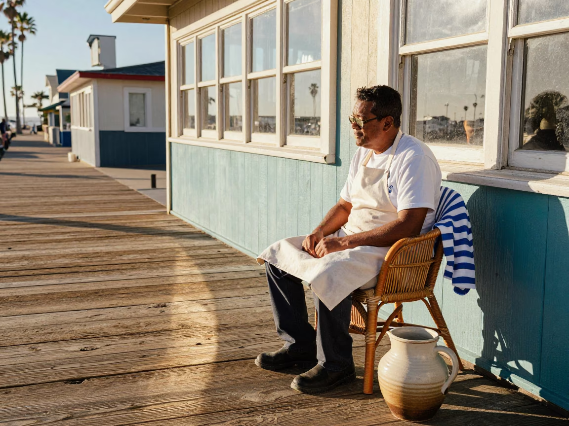 Baker Chatting in San Diego in in San Diego, California, United States