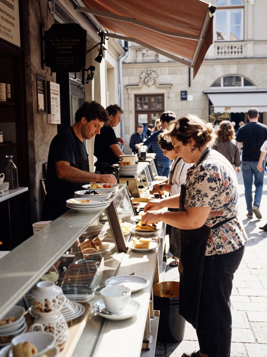 Baker Counter in Krakow in in Krakow, Poland