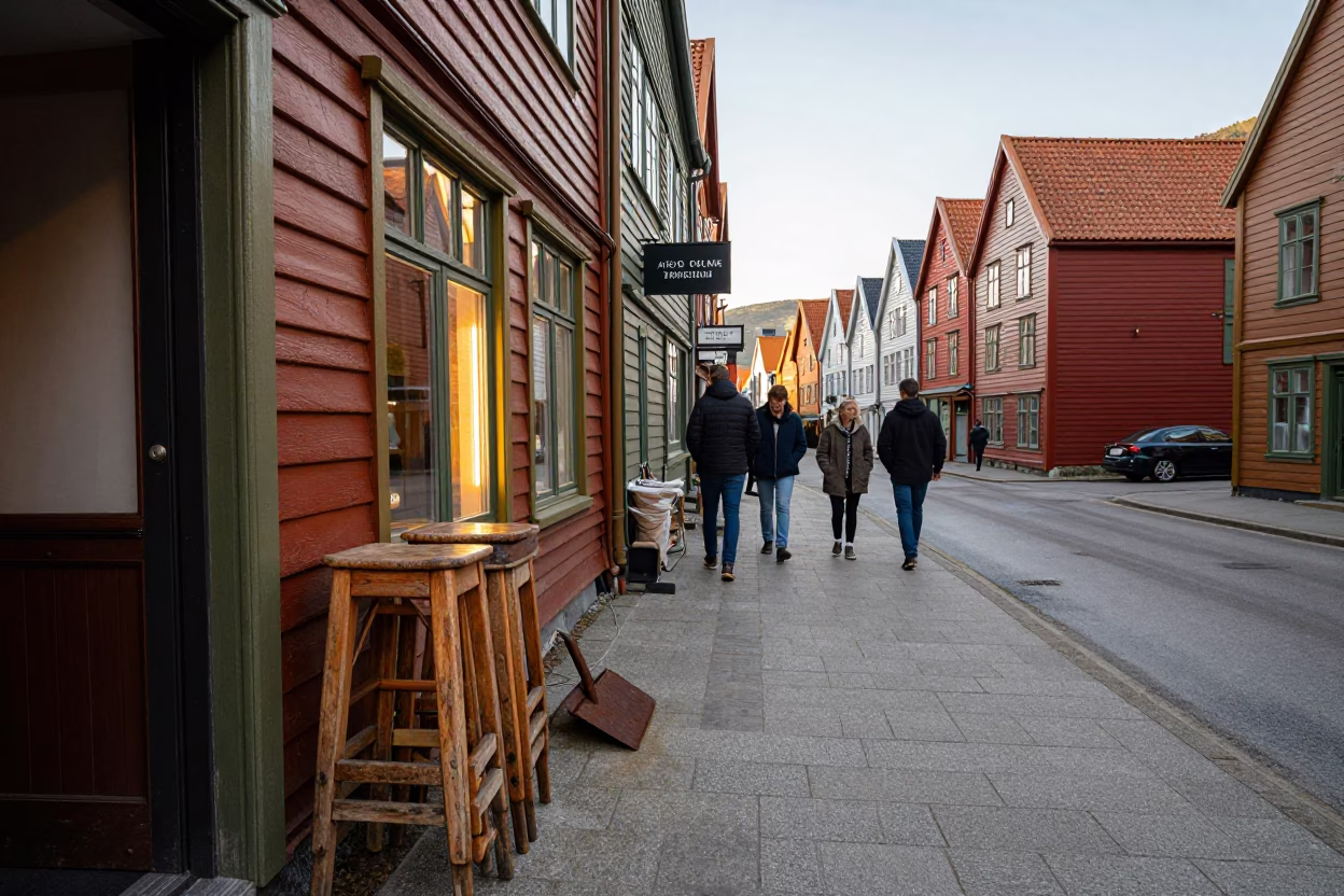 Baker Entrance in Bergen in in Bergen, Norway