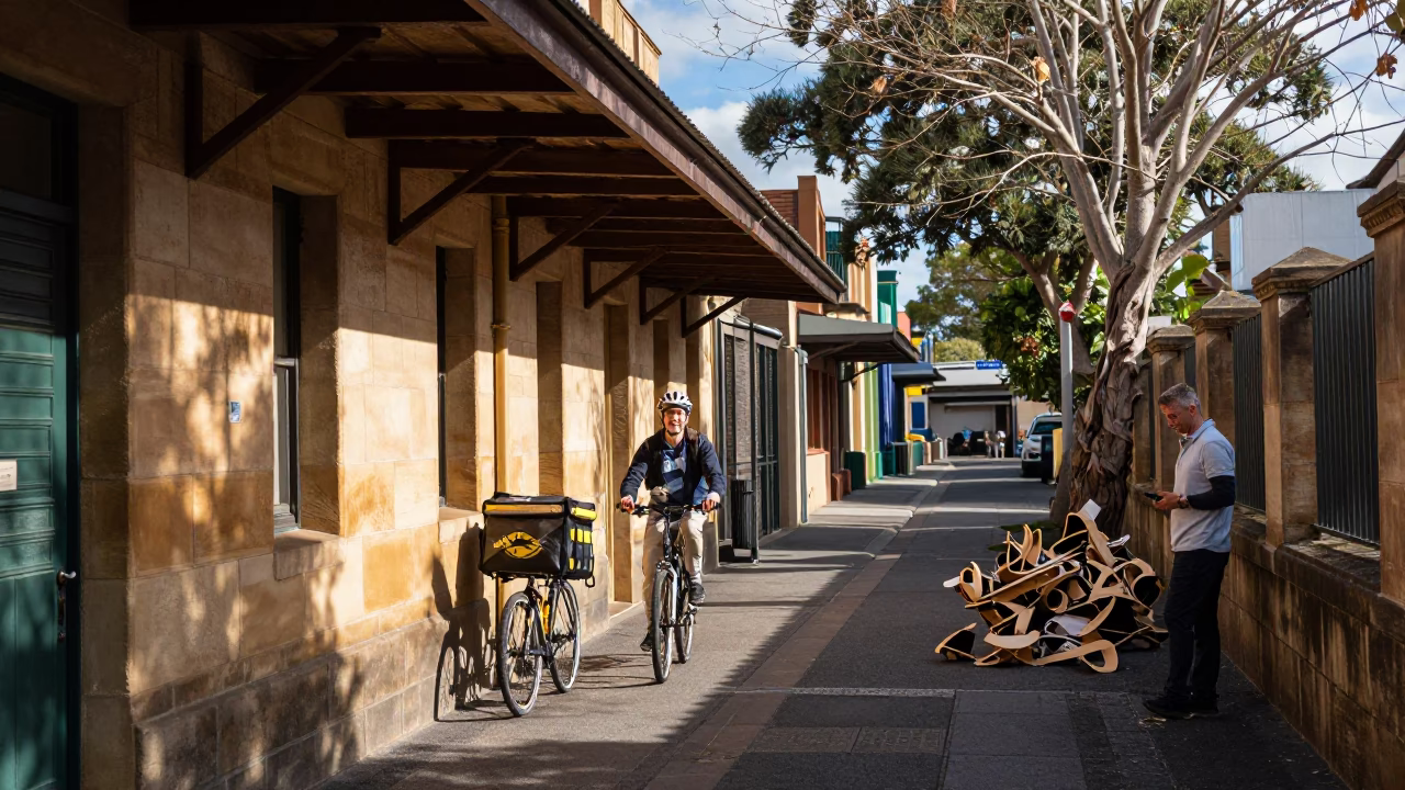 Baker in Sydney at Noon Light in in Sydney, New South Wales, Australia