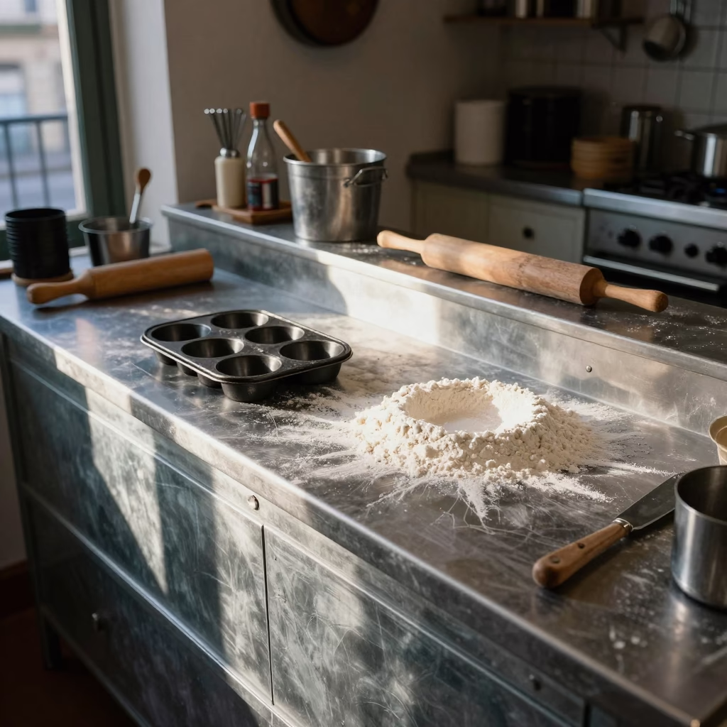 Baker's Counter in Paris in in Paris, France