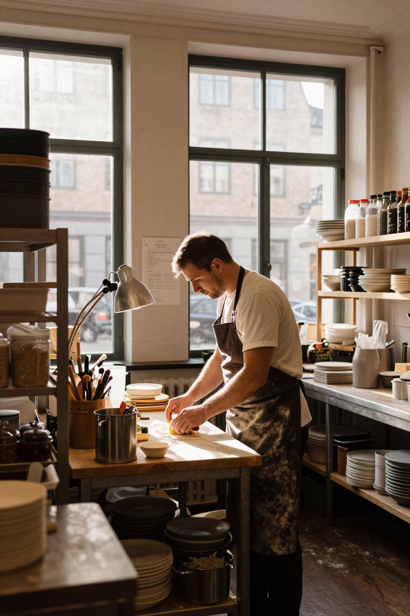 Baker Working in Copenhagen in in Copenhagen, Denmark
