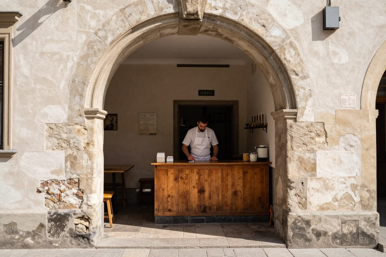 Baker Working in Krakow in in Krakow, Poland