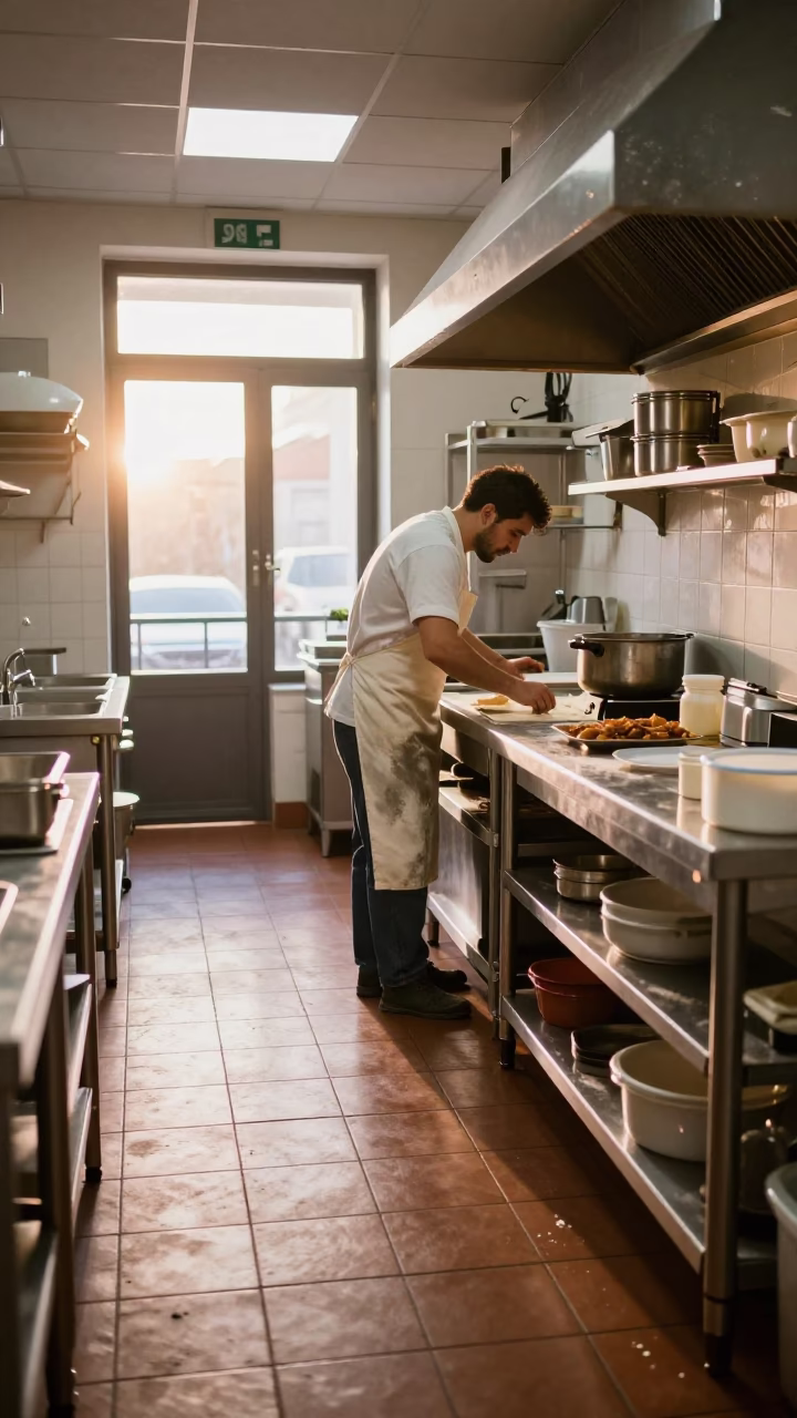 Baker Working in Madrid in in Madrid, Spain