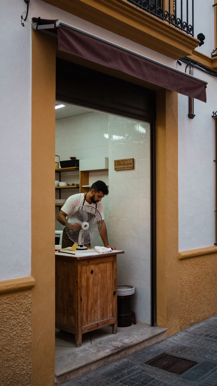 Baker Working in Seville in in Seville, Spain