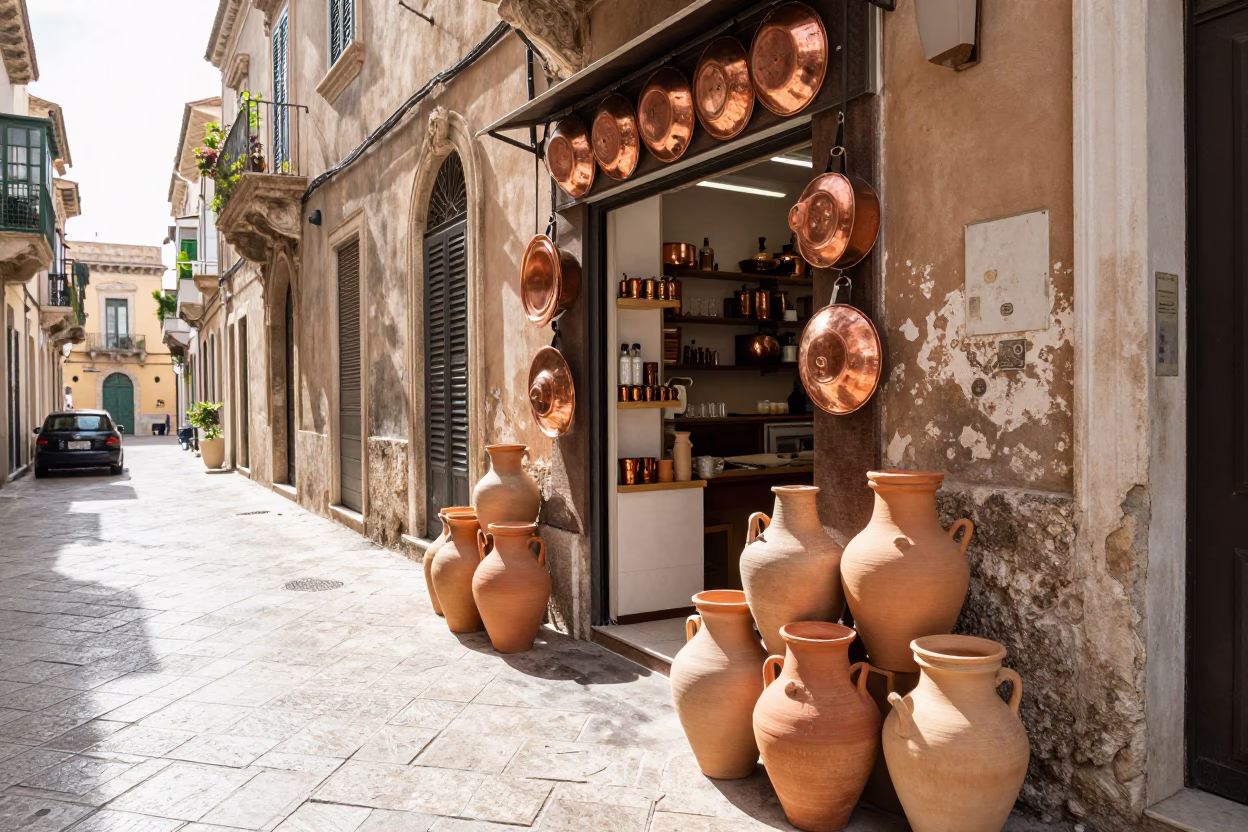 Bakery Alley in Palermo in in Palermo, Italy