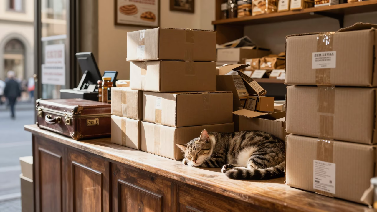 Bakery Clutter in Florence in in Florence, Italy