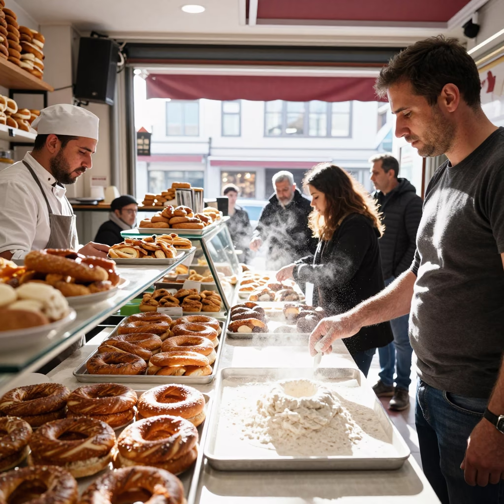 Bakery Counter in Istanbul in in Istanbul, Turkey