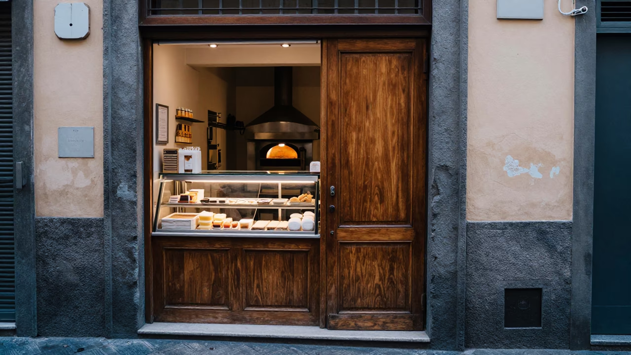 Bakery Counter in Naples in in Naples, Italy