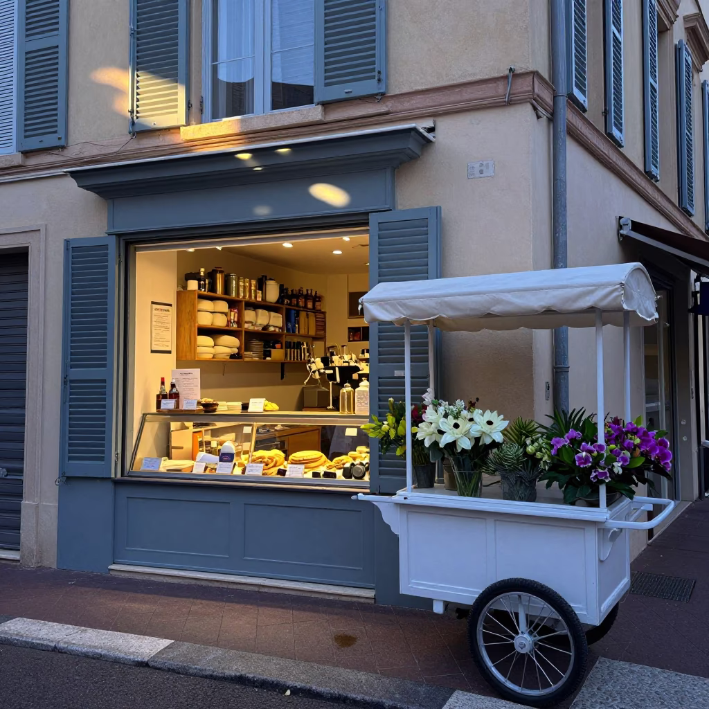 Bakery Counter in Nice in in Nice, France