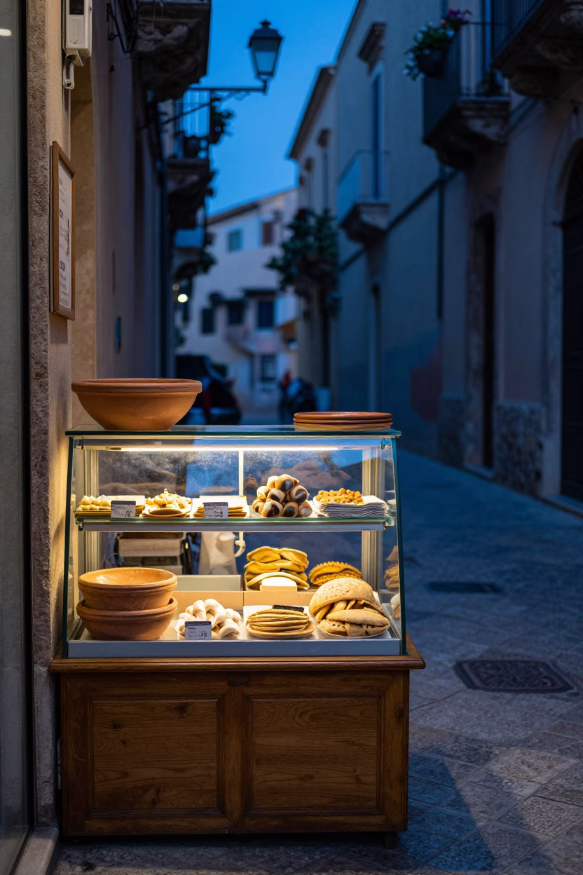Bakery Display in Palermo in in Palermo, Italy
