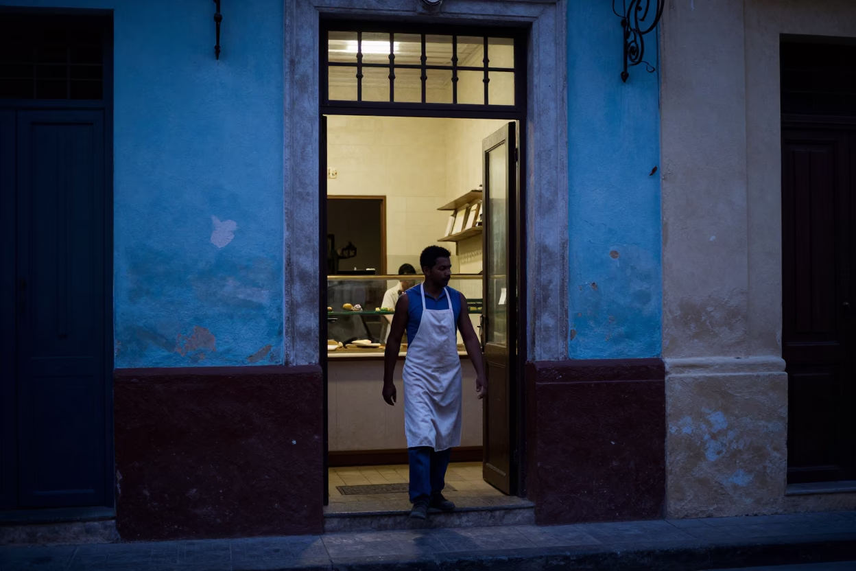 Bakery Doorway in Havana in in Havana, Cuba
