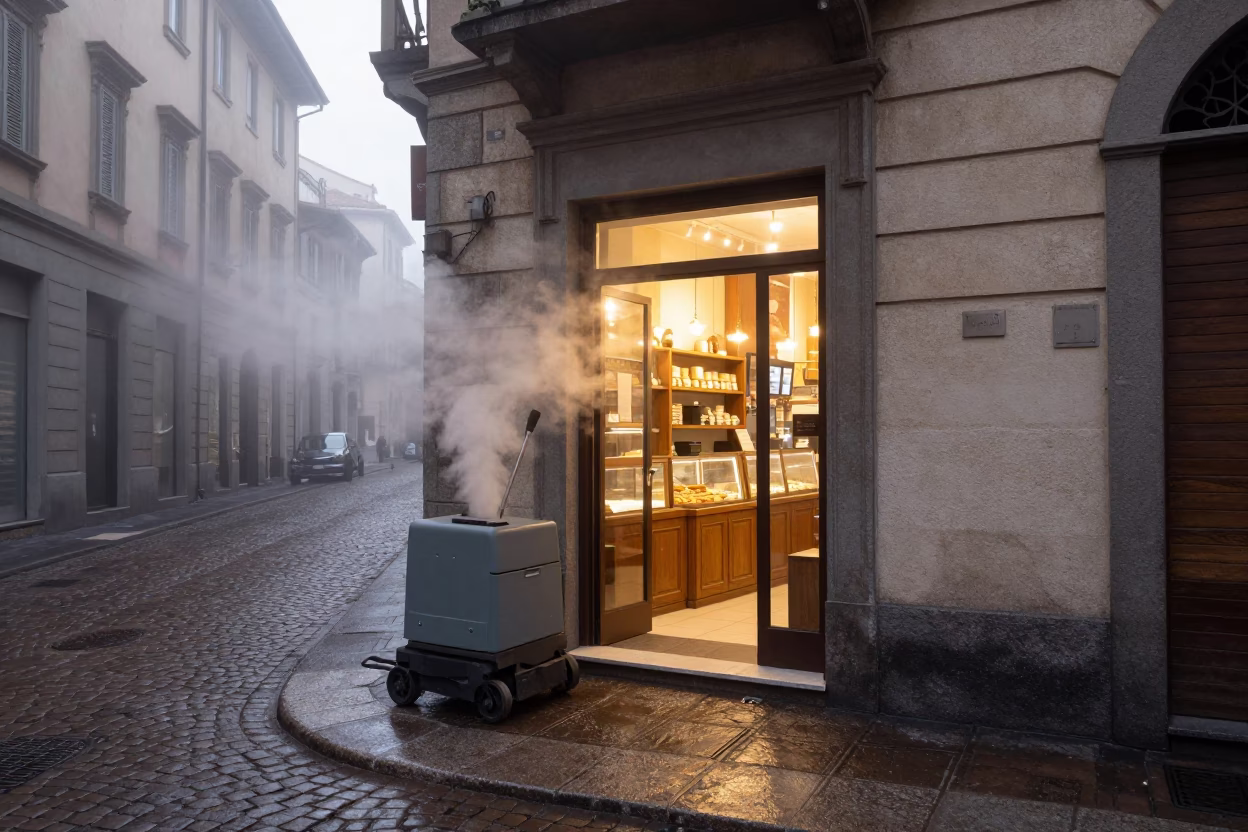Bakery Entrance in Milan in in Milan, Italy