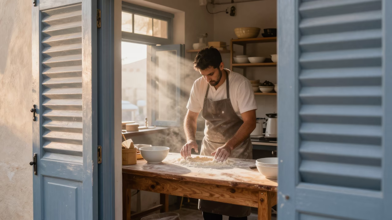 Bakery Interior in Athens in in Athens, Greece