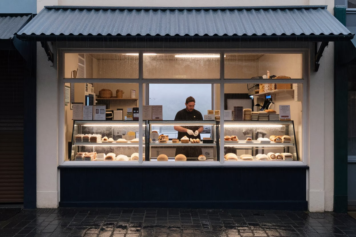 Bakery Shopkeeper in Hobart in in Hobart, Tasmania, Australia