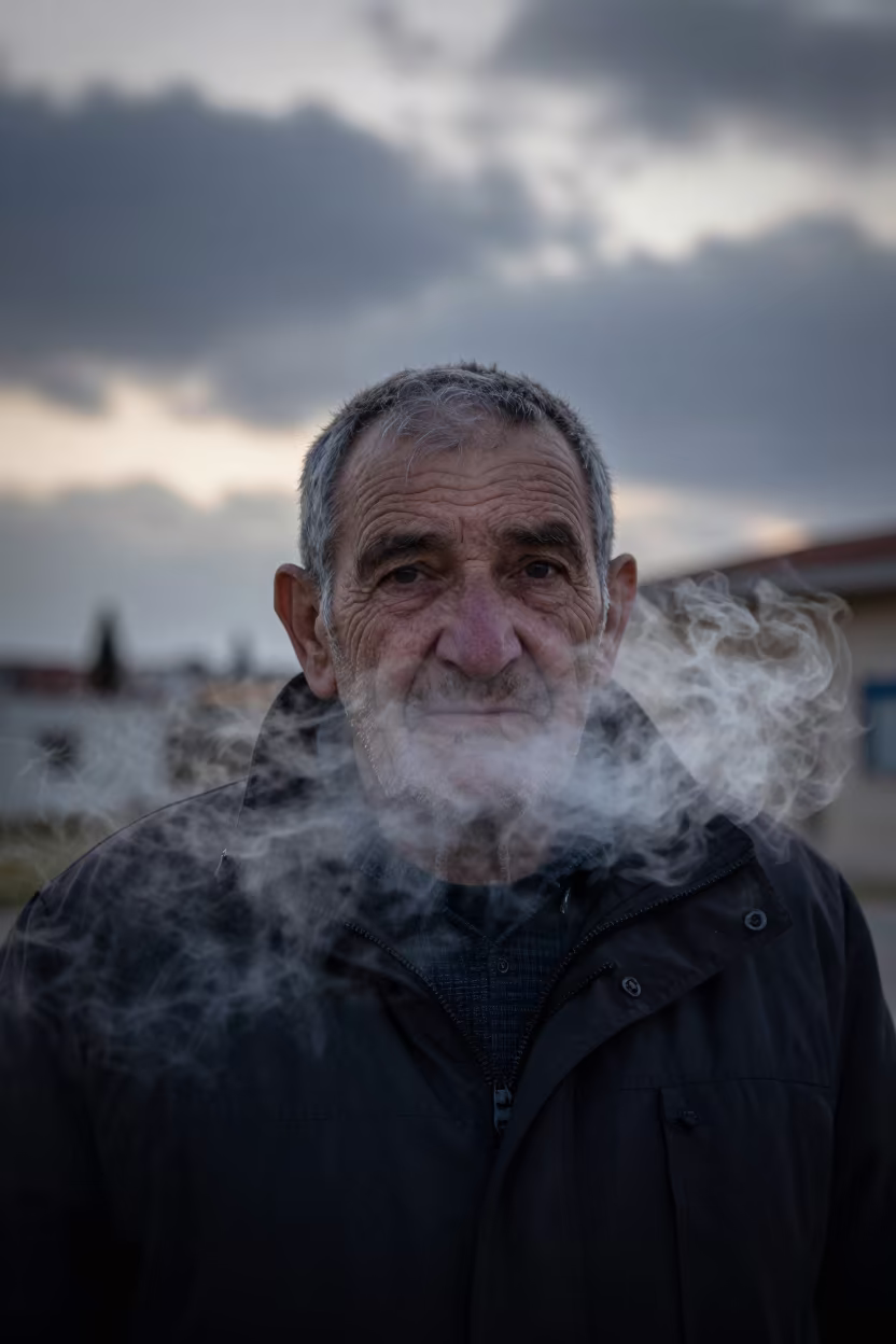 Bakery Steam Portrait Before Dawn Near Heraklion in near Heraklion