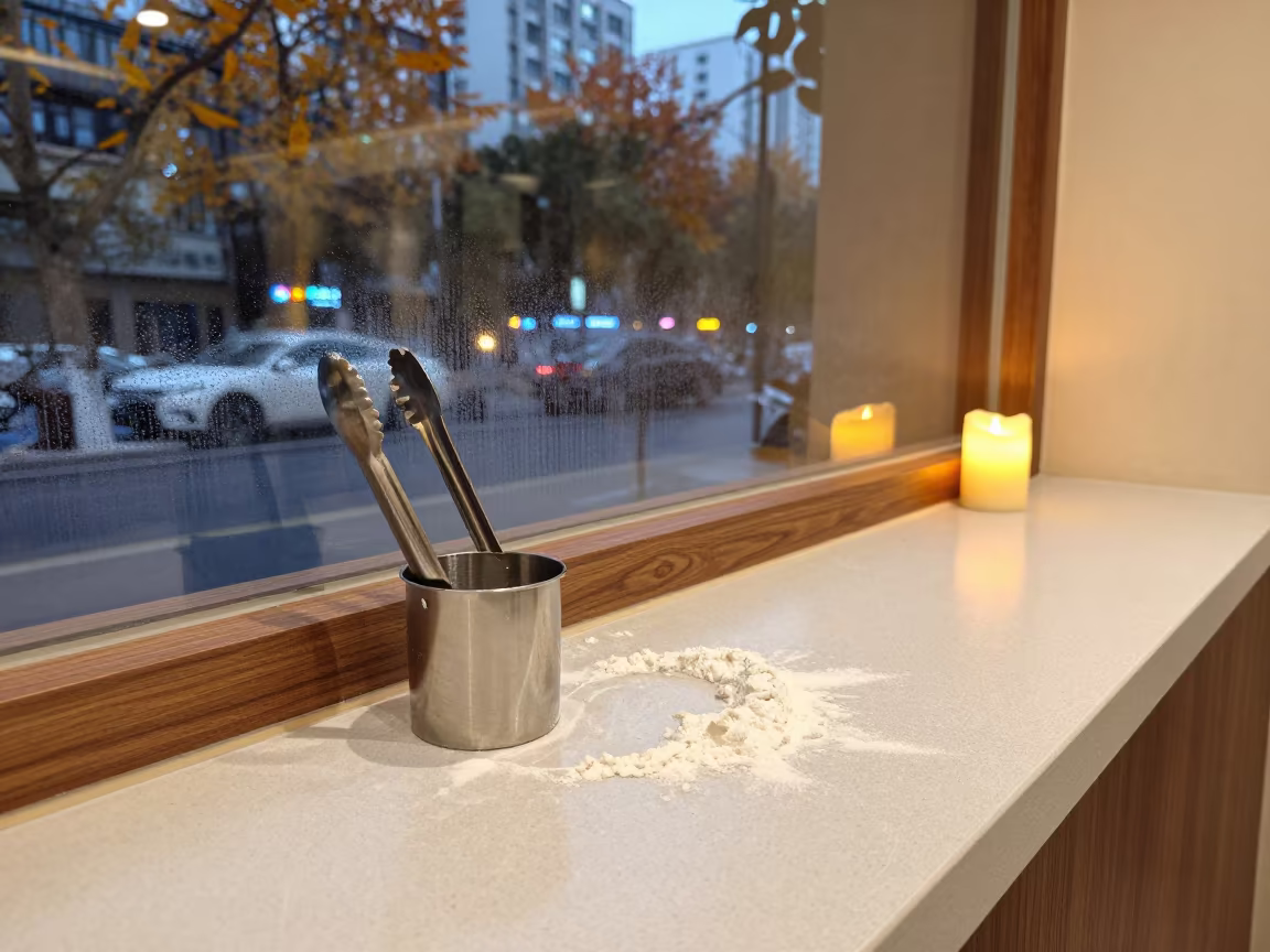 Bakery Tongs Sanitizer Cup in Guiyang Store in inside a storefront prepared for opening in Guiyang