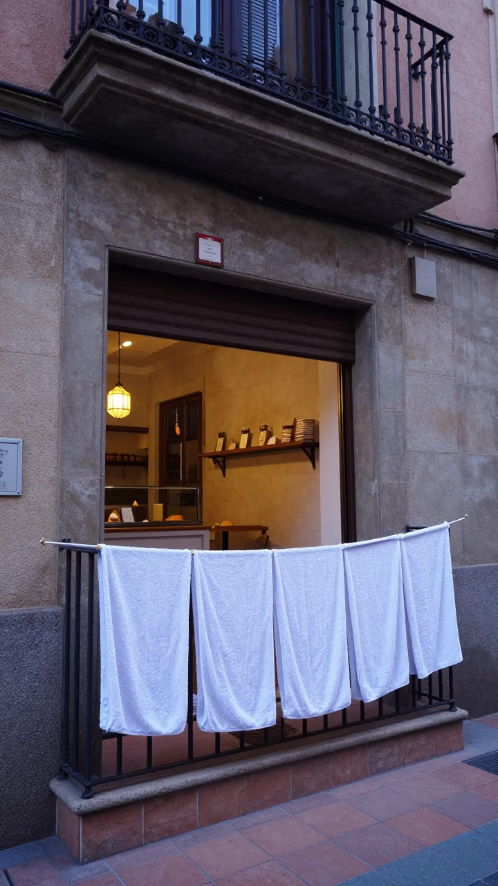 Bakery Window in Barcelona in in Barcelona, Spain