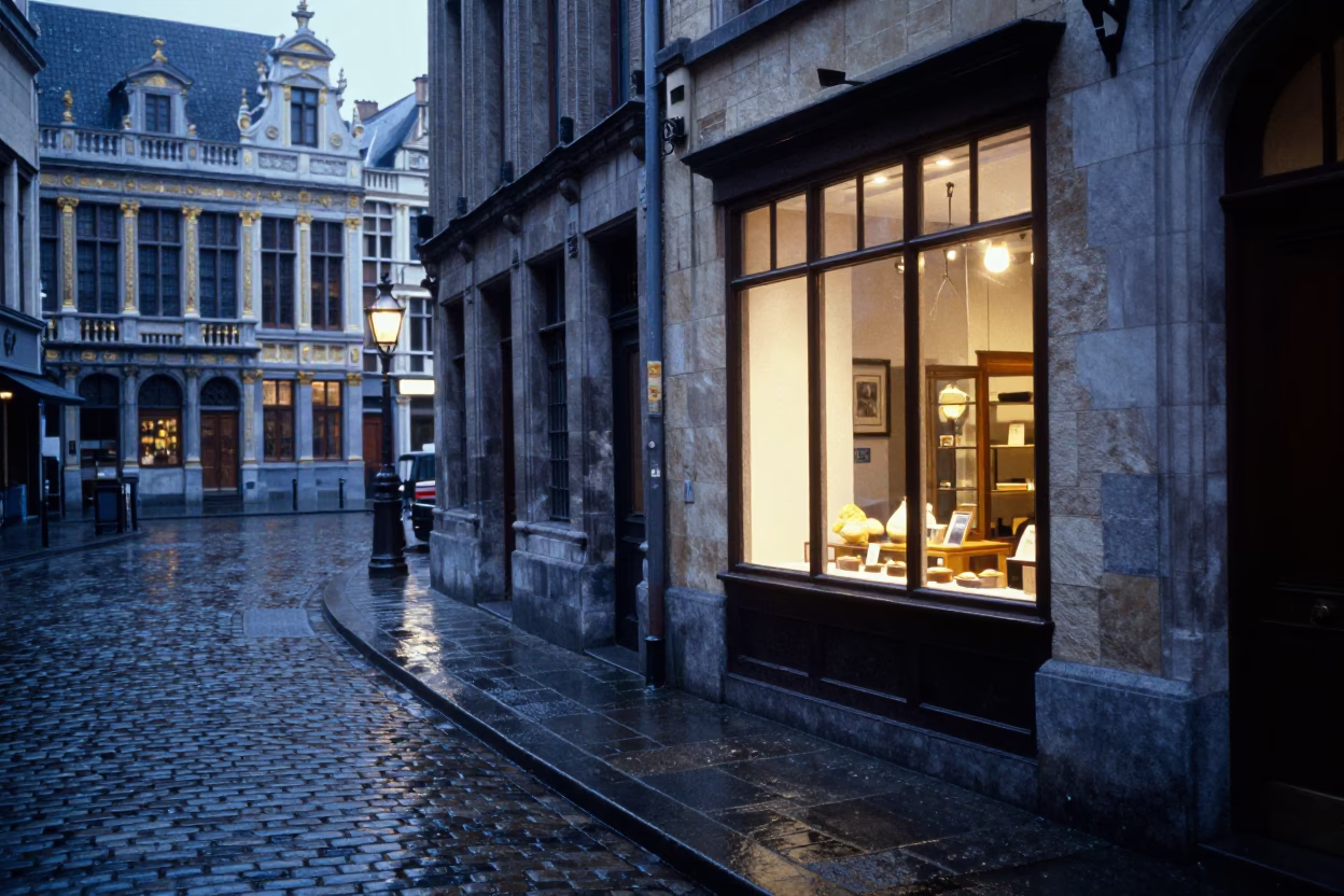 Bakery Window in Brussels in in Brussels, Belgium