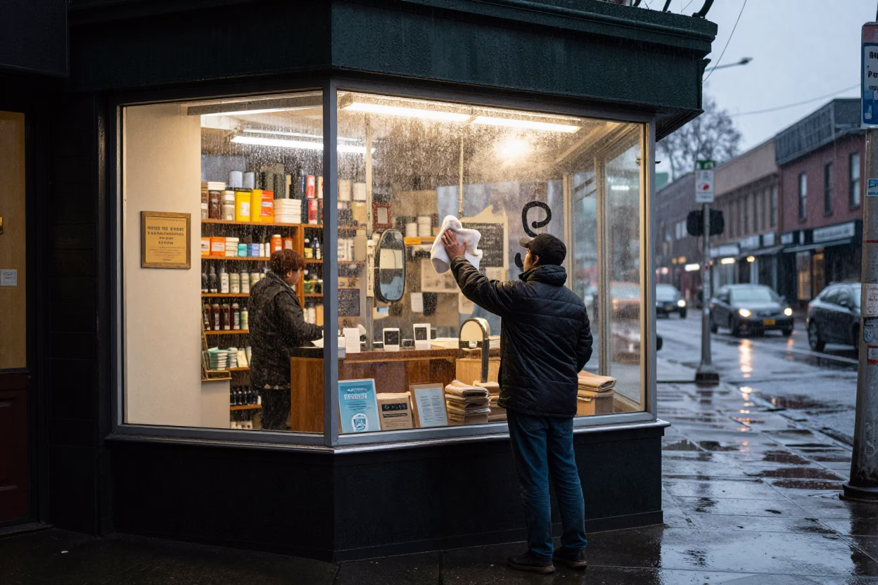 Bakery Window in Seattle in in Seattle, Washington, United States