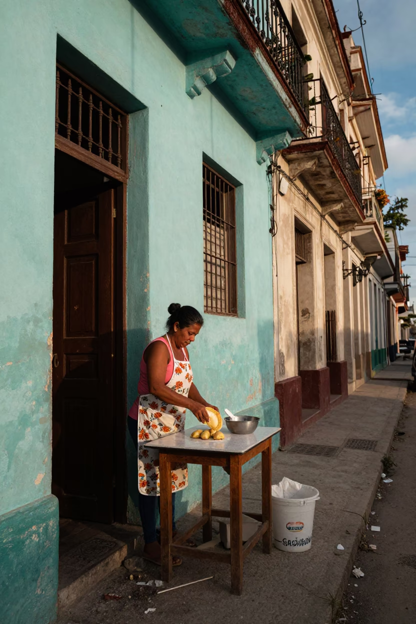 Baking Empanadas in Havana in in Havana, Cuba