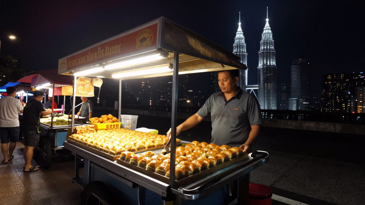 Baklava at The Deepest Night Sky Light in Kuala Lumpur in in Kuala Lumpur, Malaysia