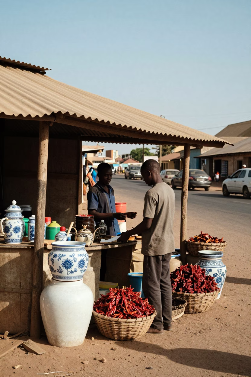 Balancing Goods in Dakar in in Dakar, Senegal