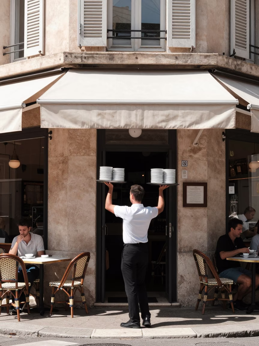 Balancing Saucers in Marseille in in Marseille, France