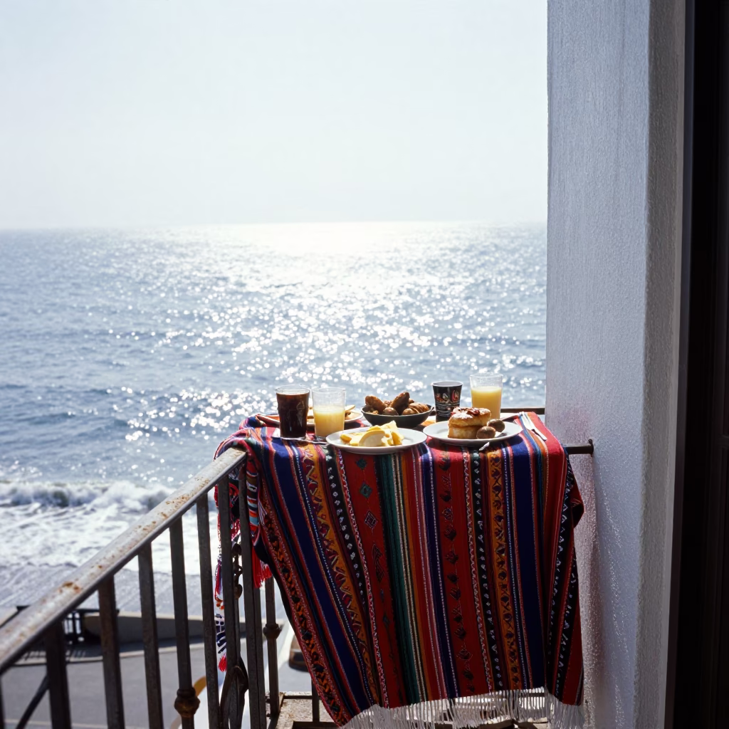 Balcony Breakfast in Lima in in Lima, Peru