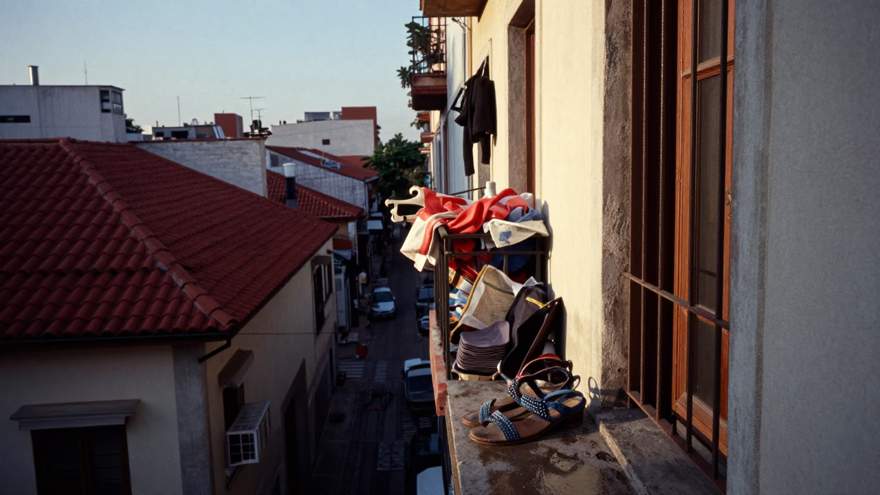 Balcony Clutter in Buenos Aires in in Buenos Aires, Argentina