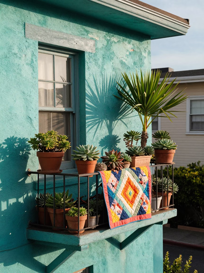 Balcony Clutter in San Francisco in in San Francisco, California, United States