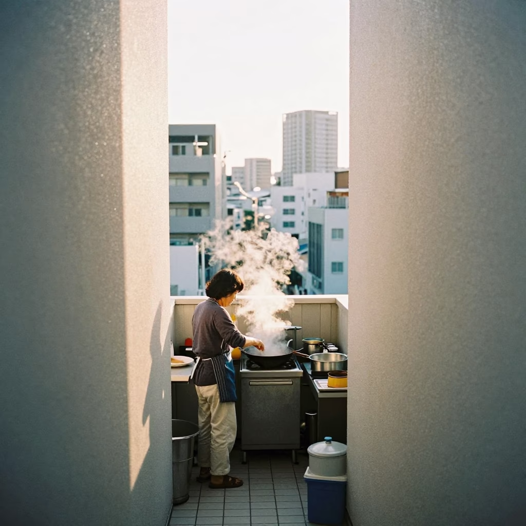 Balcony Cooking in Tokyo in in Tokyo, Japan