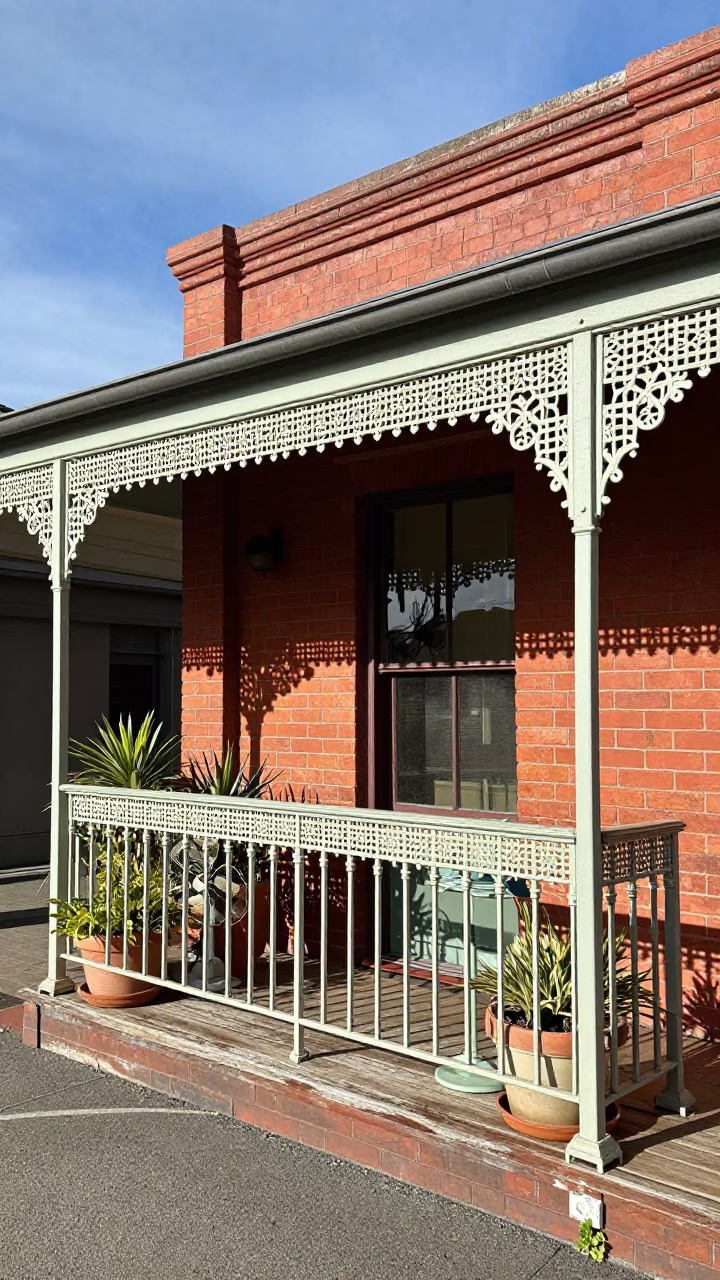 Balcony Corner in Perth at Noon Light in in Perth, Western Australia, Australia