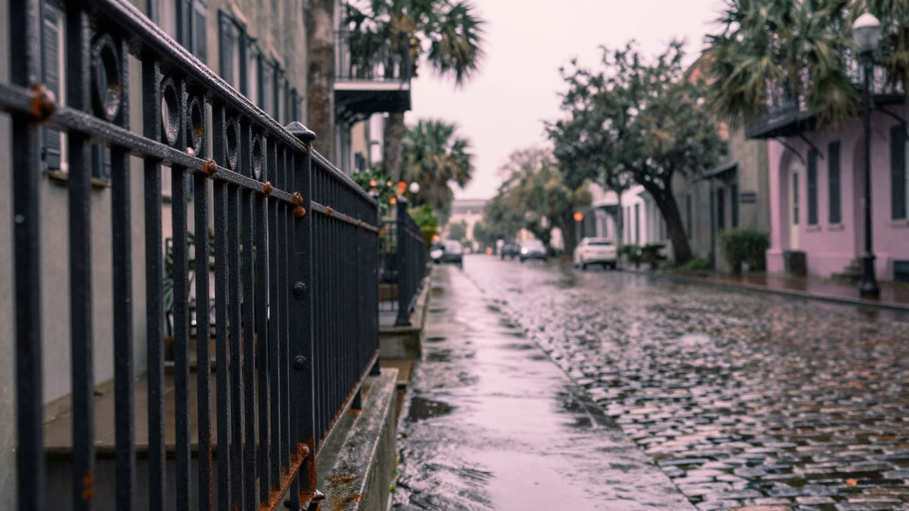 Balcony Detail in Charleston in in Charleston, South Carolina, United States