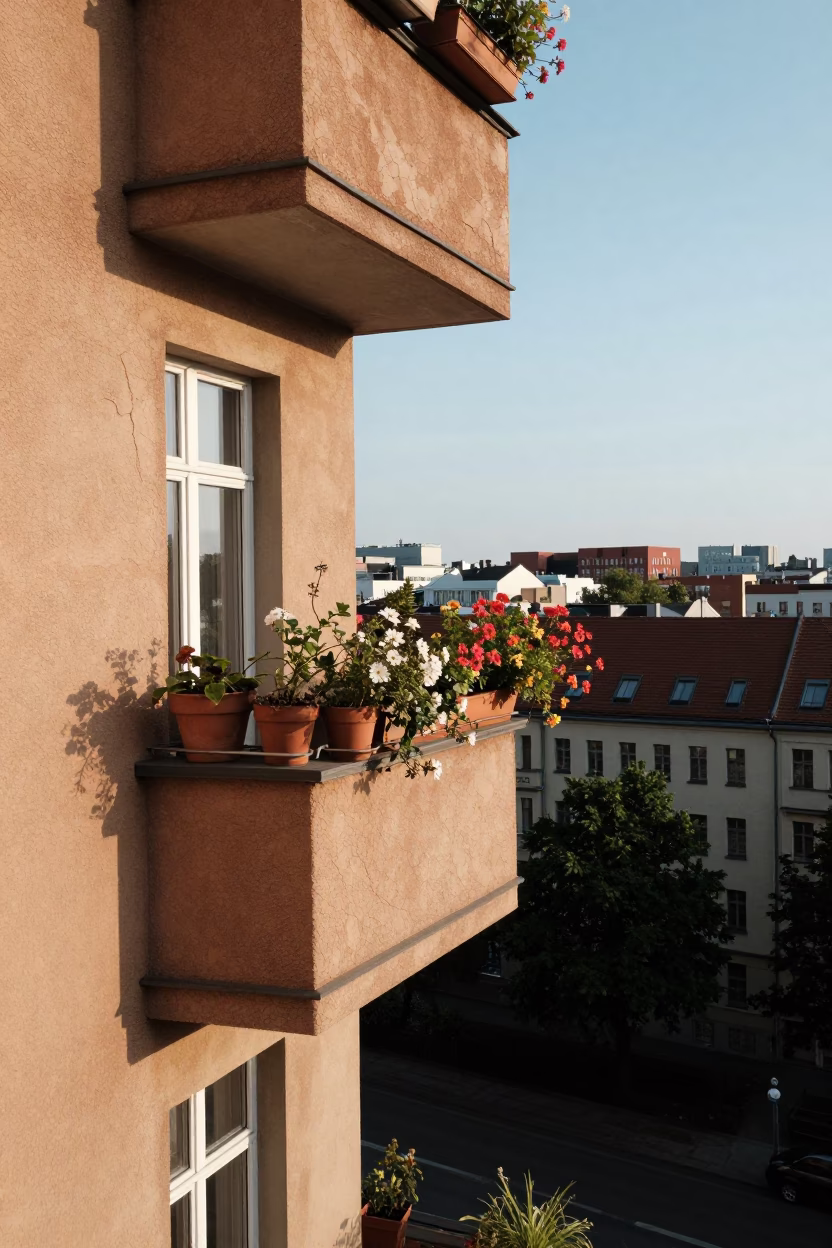 Balcony Garden in Berlin in in Berlin, Germany