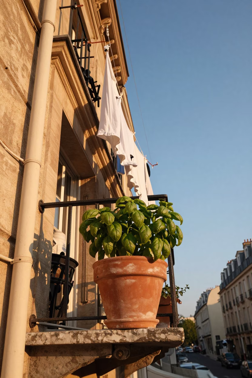 Balcony Garden in Paris in in Paris, France