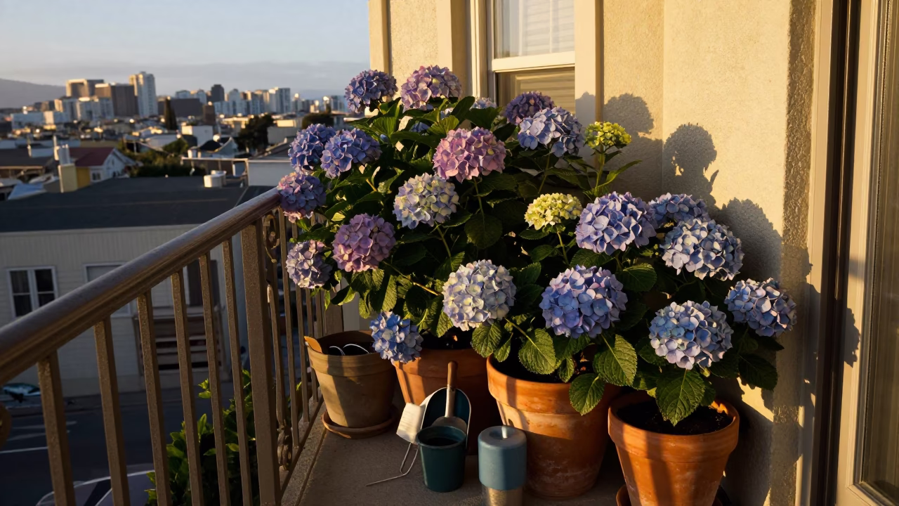 Balcony Garden in San Francisco in in San Francisco, California, United States