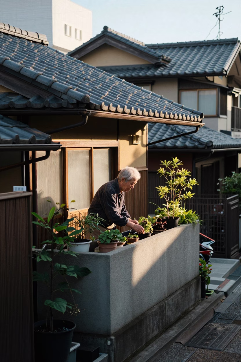 Balcony Garden in Tokyo in in Tokyo, Japan
