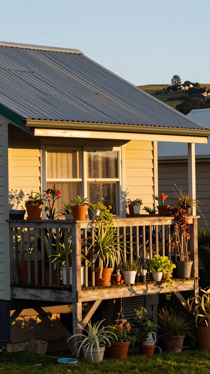 Balcony Garden in Wellington in in Wellington, New Zealand