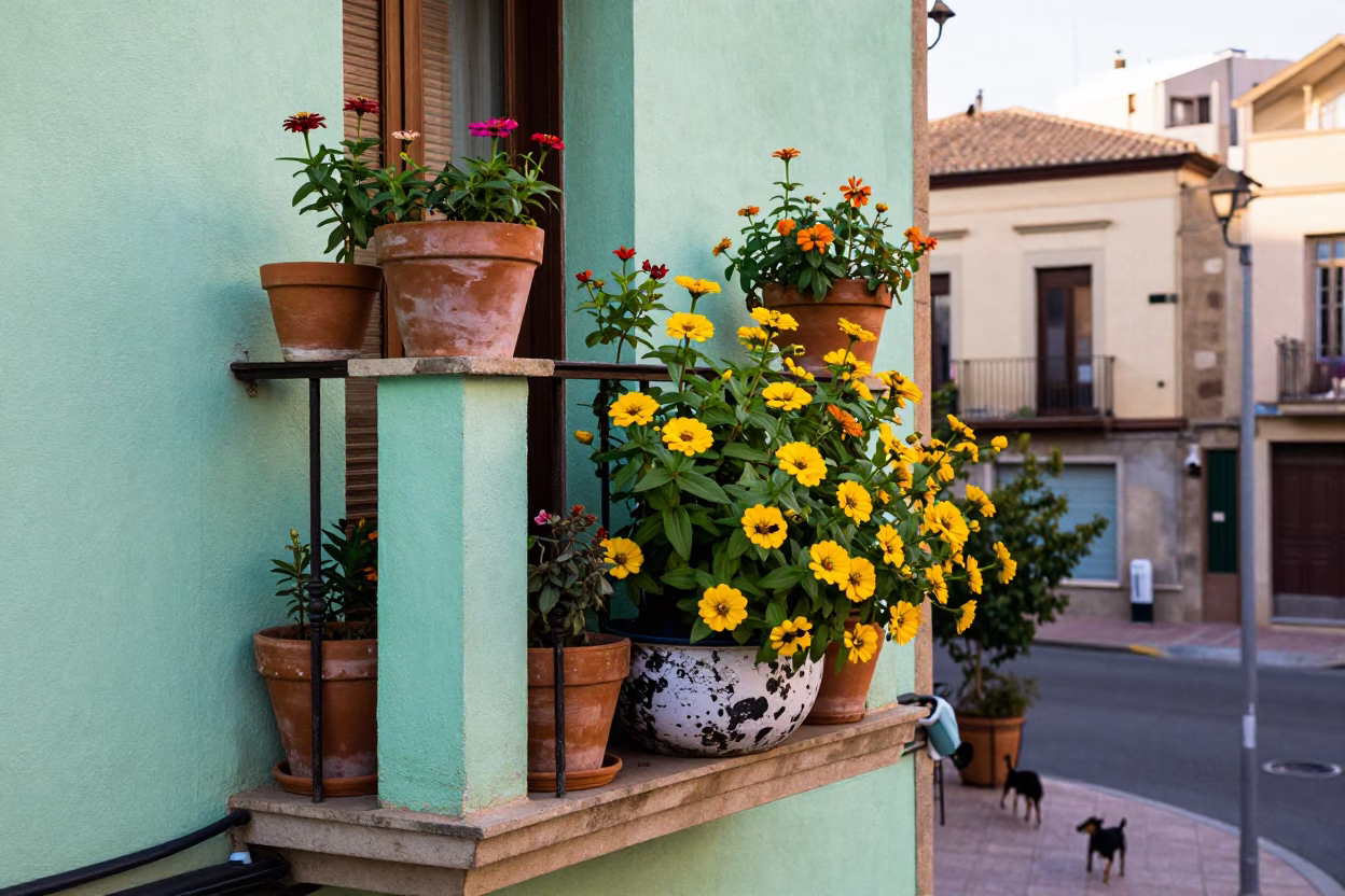 Balcony Gardening in Barcelona in in Barcelona, Spain