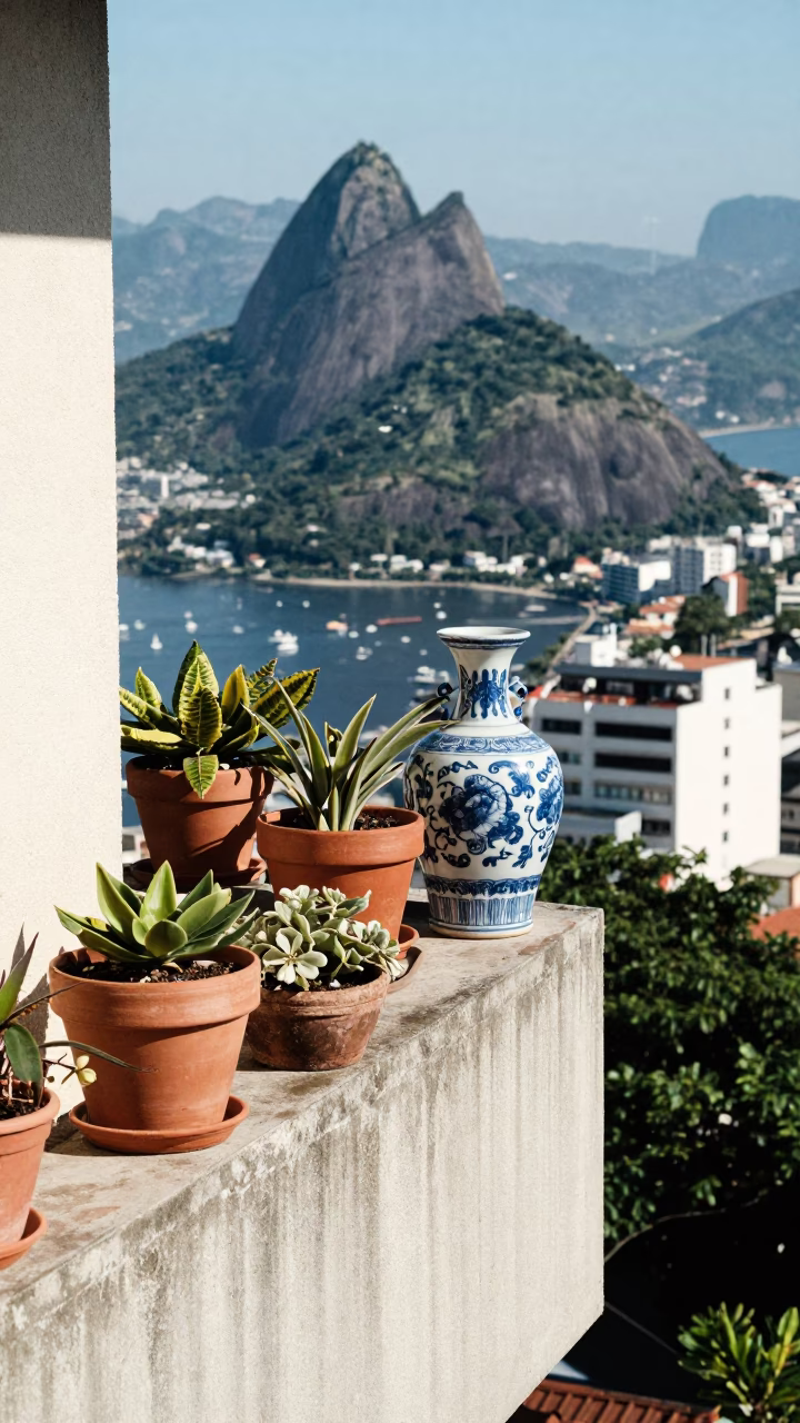 Balcony in Rio De Janeiro in in Rio de Janeiro, Brazil