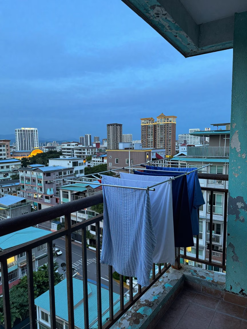 Balcony Laundry in Kaohsiung in in Kaohsiung, Taiwan