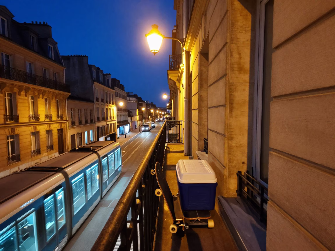 Balcony Pause in Paris in in Paris, France